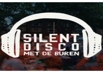 Logo Illustratie Silent Disco met de Buren