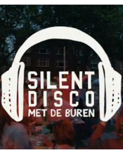 Logo Illustratie Silent Disco met de Buren